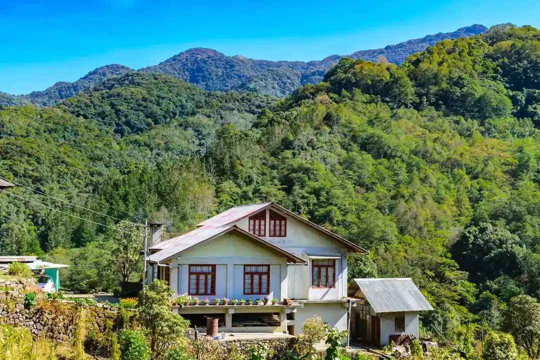 Dzuleke village in the Naga Hills, Nagaland